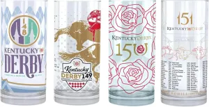 2022~2025 Official 148&149&150&151th Kentucky Derby Mint Julep Glass Officially Licensed, 12 oz Glass