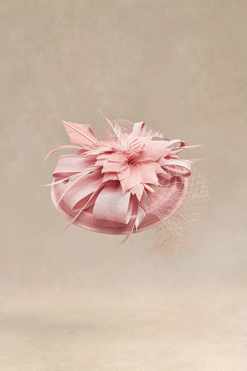 BABEYOND Fascinator Hat Veil Feather Fascinator Tea Party Kentucky Pillbox Derby Hat Bridal Wedding Party