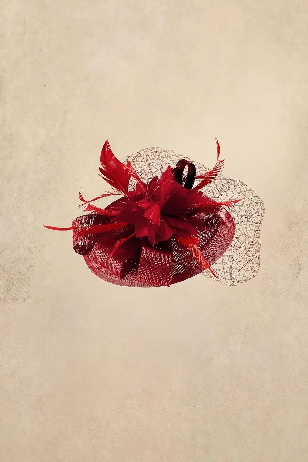 BABEYOND Fascinator Hat Veil Feather Fascinator Tea Party Kentucky Pillbox Derby Hat Bridal Wedding Party