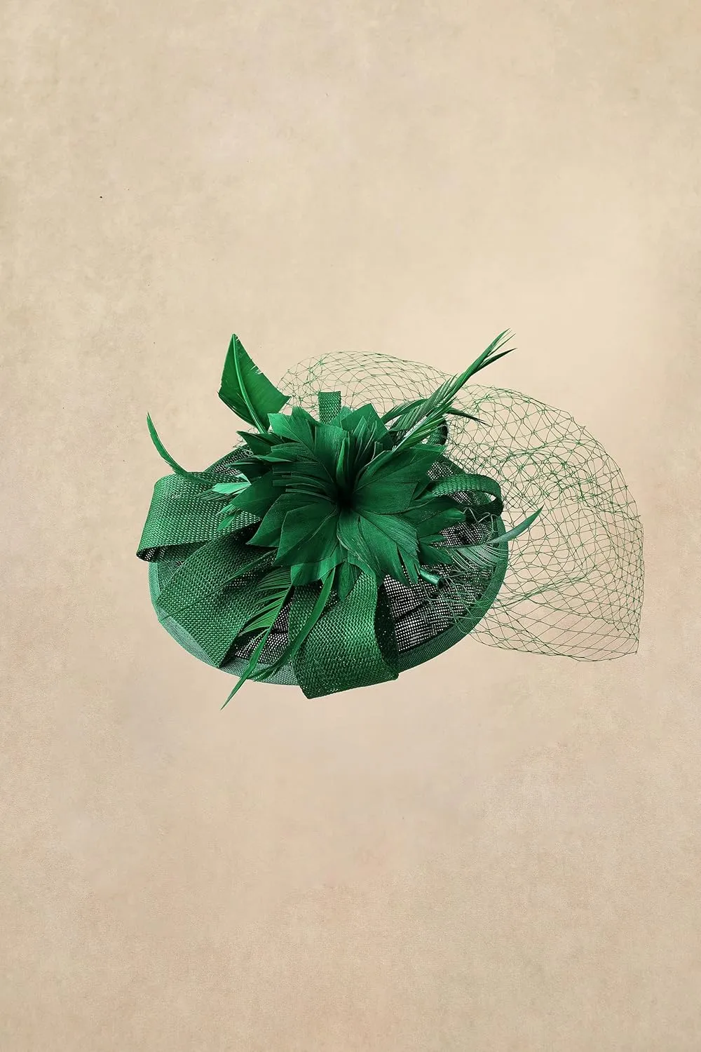 BABEYOND Fascinator Hat Veil Feather Fascinator Tea Party Kentucky Pillbox Derby Hat Bridal Wedding Party