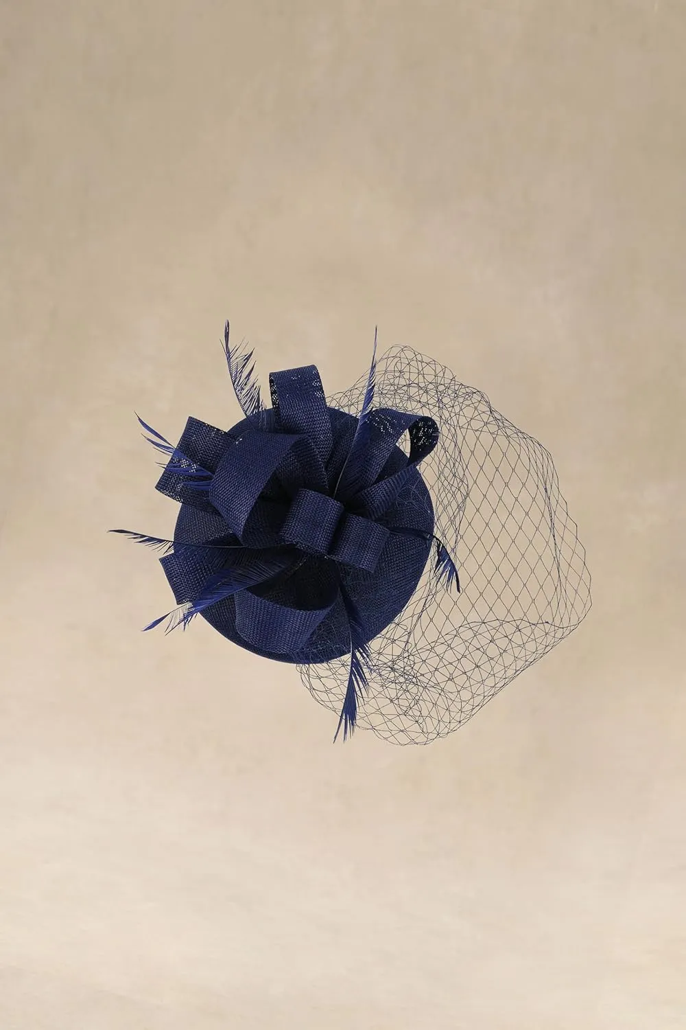 BABEYOND Fascinators Hat Veil Feather Hair Clip Tea Party Kentucky Pillbox Derby Bridal for Wedding