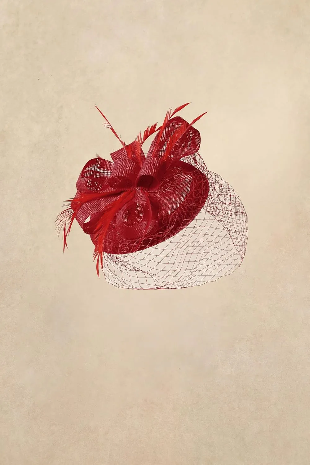 BABEYOND Fascinators Hat Veil Feather Hair Clip Tea Party Kentucky Pillbox Derby Bridal for Wedding