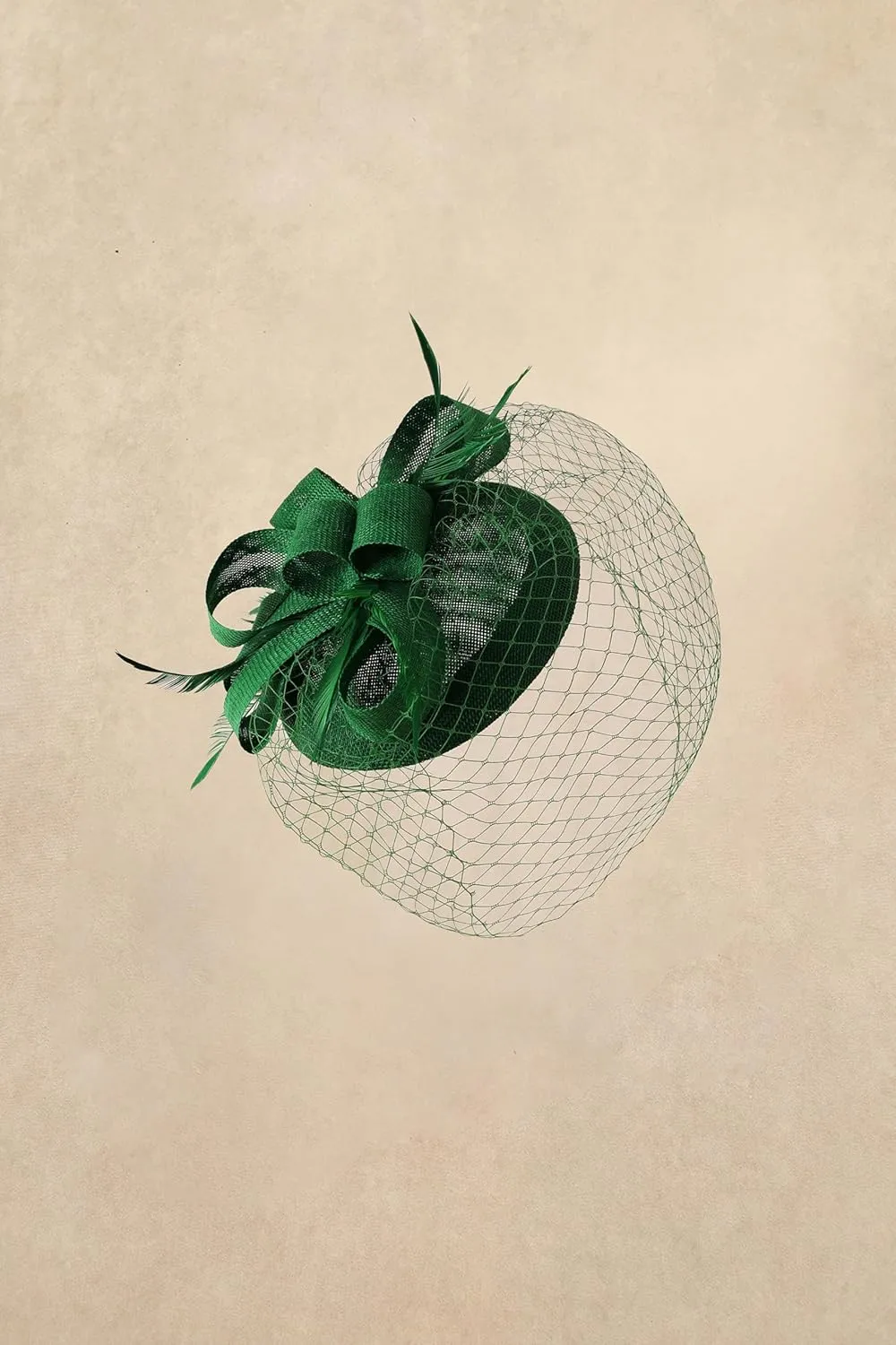 BABEYOND Fascinators Hat Veil Feather Hair Clip Tea Party Kentucky Pillbox Derby Bridal for Wedding