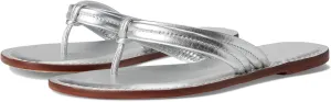 Bernardo Women's Miami Flat Sandal, Silver, 11