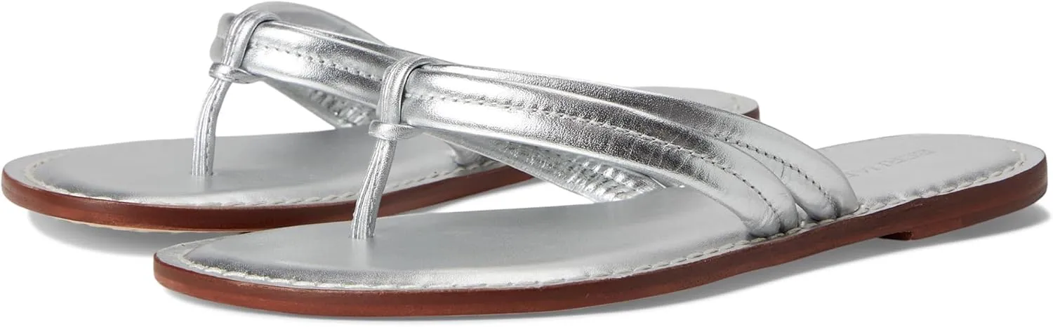 Bernardo Women's Miami Flat Sandal, Silver, 11