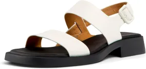 Camper Women's 2-Strap Flat Sandal, White Natural 003, 10