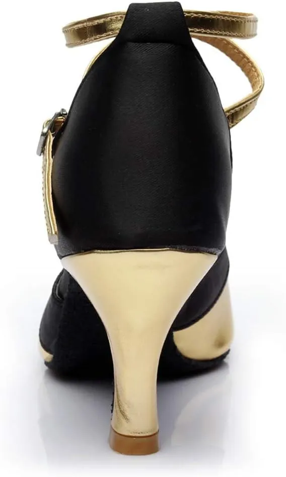 Character Shoes for Women 1920S Flapper Shoes Dance Shoes Ankle Strap Heels for Ballroom Tango Latin Dancing Shoes