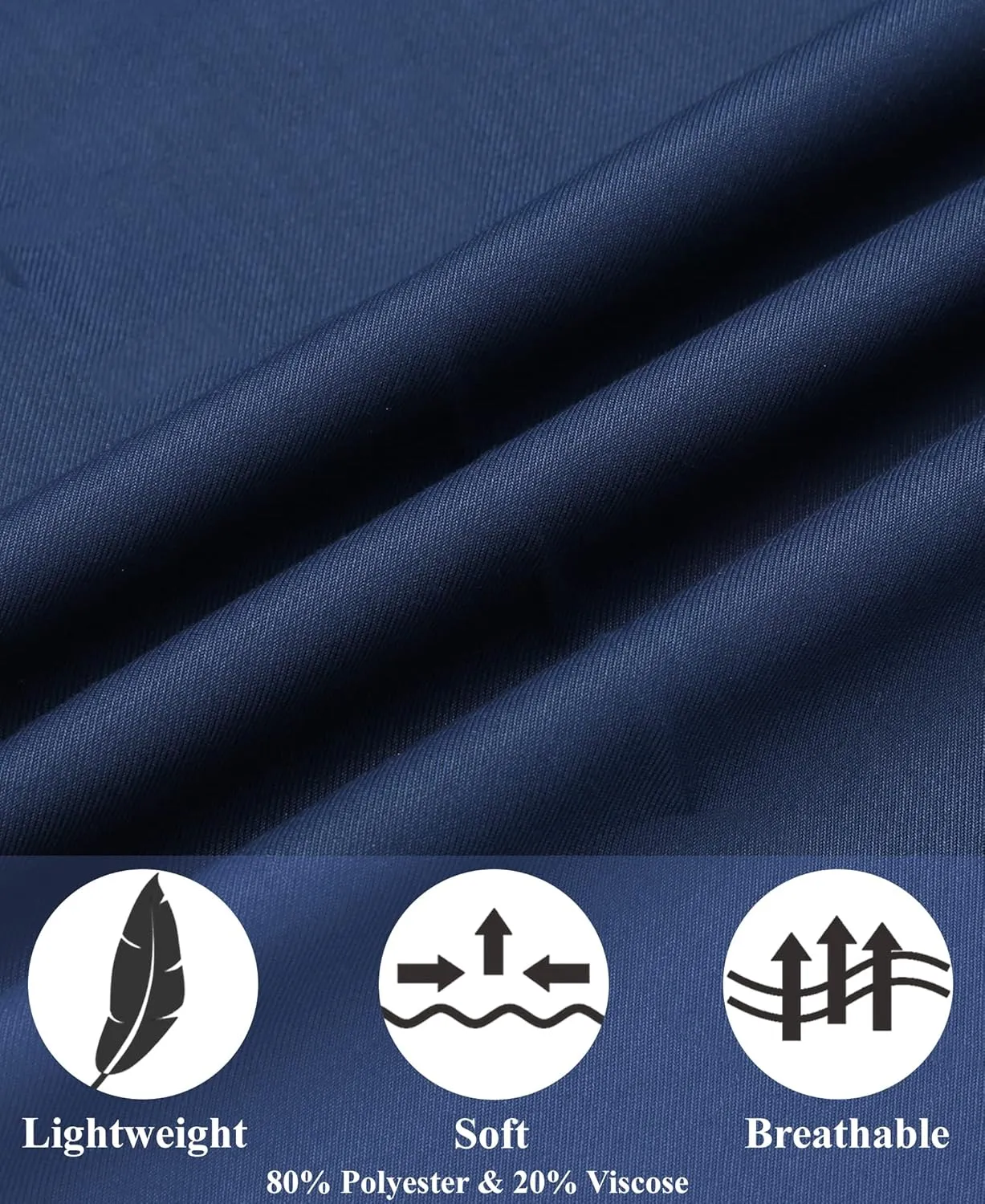 COOFANDY Men's Classic Fit Dress Pants Flat Front Straight Formal Pants Wrinkle Free Expandable Waist Suit Pants
