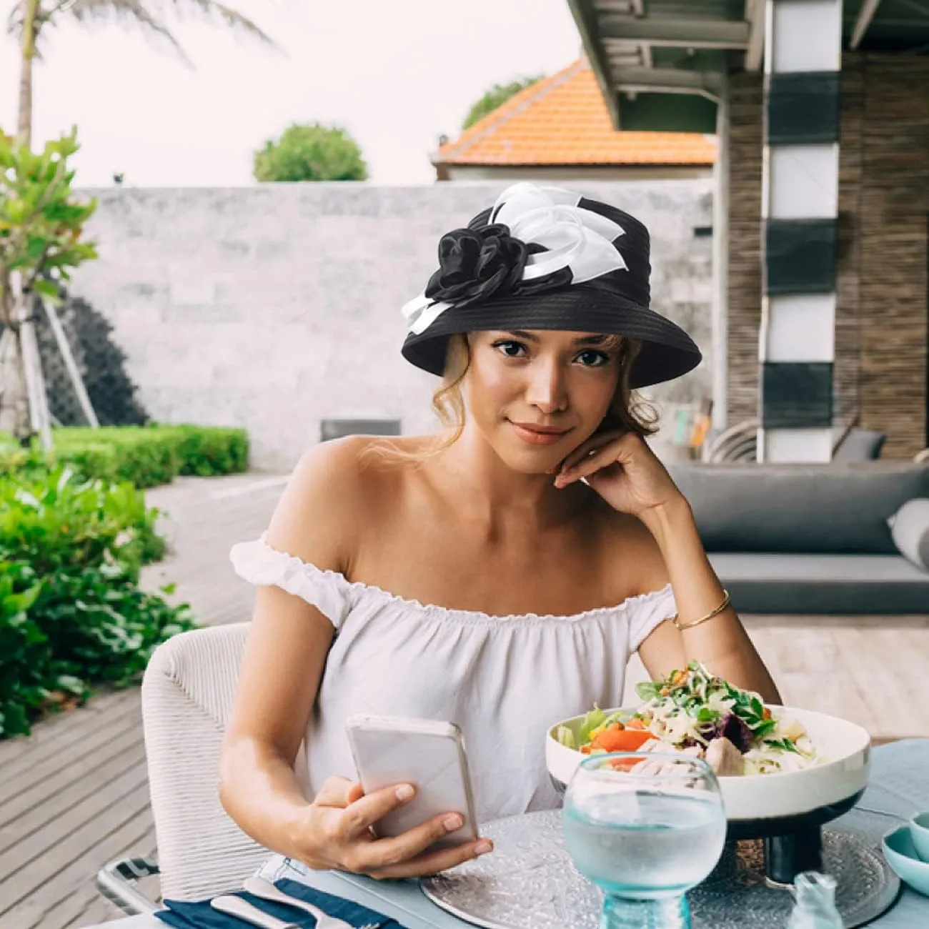 Derby Hat for Women Church Tea Party Wedding Cloche Bowler Bucket Hats