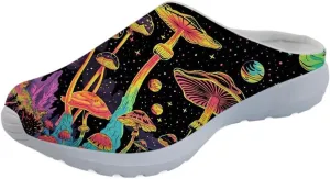 Forchrinse Native Indian Aztec Hippie Mandala Men’s Walking Mule Sneakers Women’s Slip on Garden Clog Open Back Slippers Home Nursing Shoes