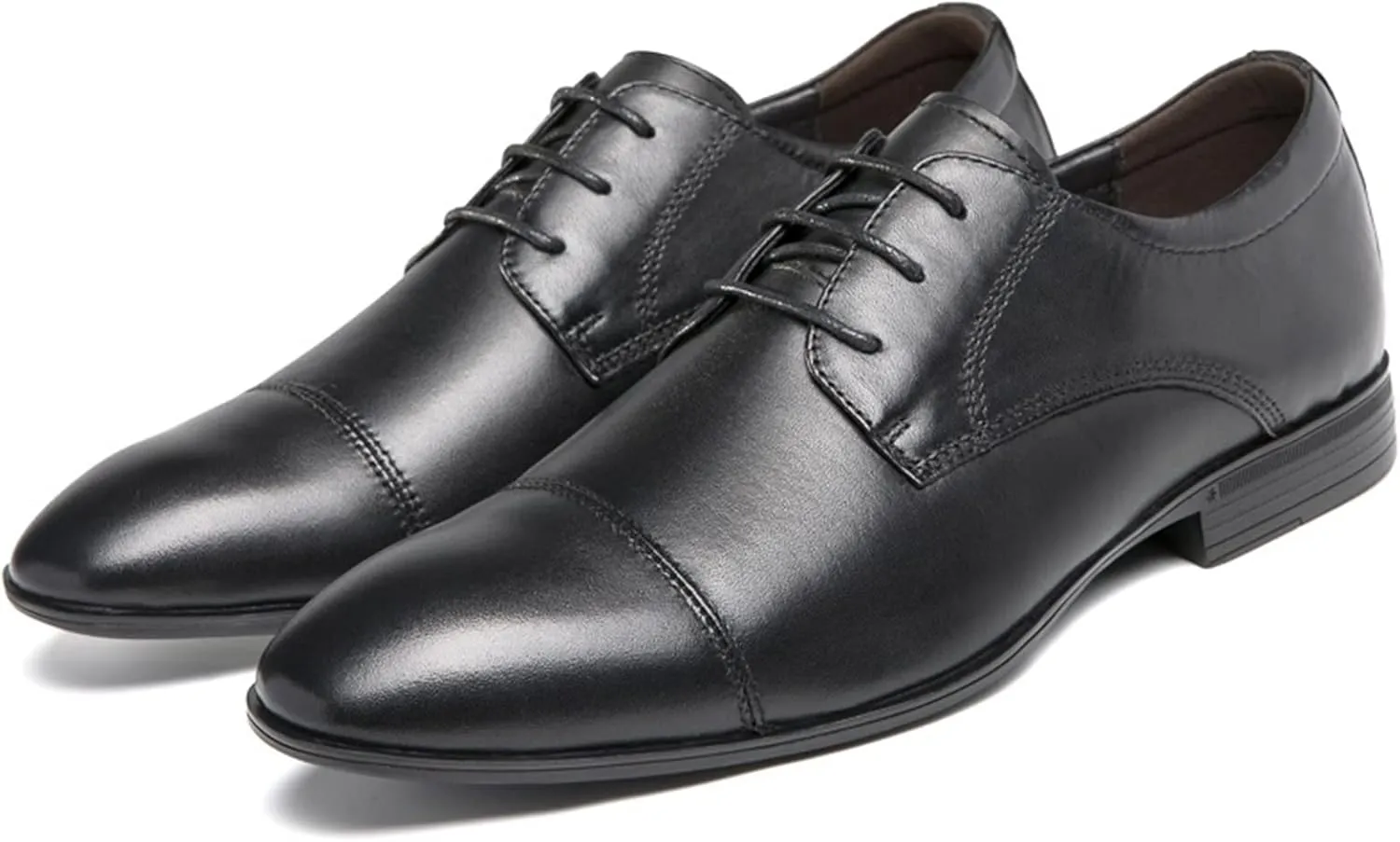Formal Shoes for Men Lace Up Crocodile Print Derby Shoes Round Cap Toe Leather Rubber Sole Non Slip Block Heel Classic Suitable for Many Occasions.