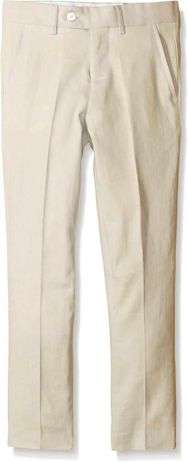 Isaac Mizrahi Boys' Solid Linen Pants