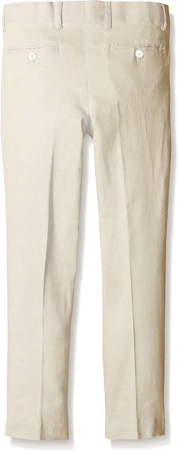 Isaac Mizrahi Boys' Solid Linen Pants