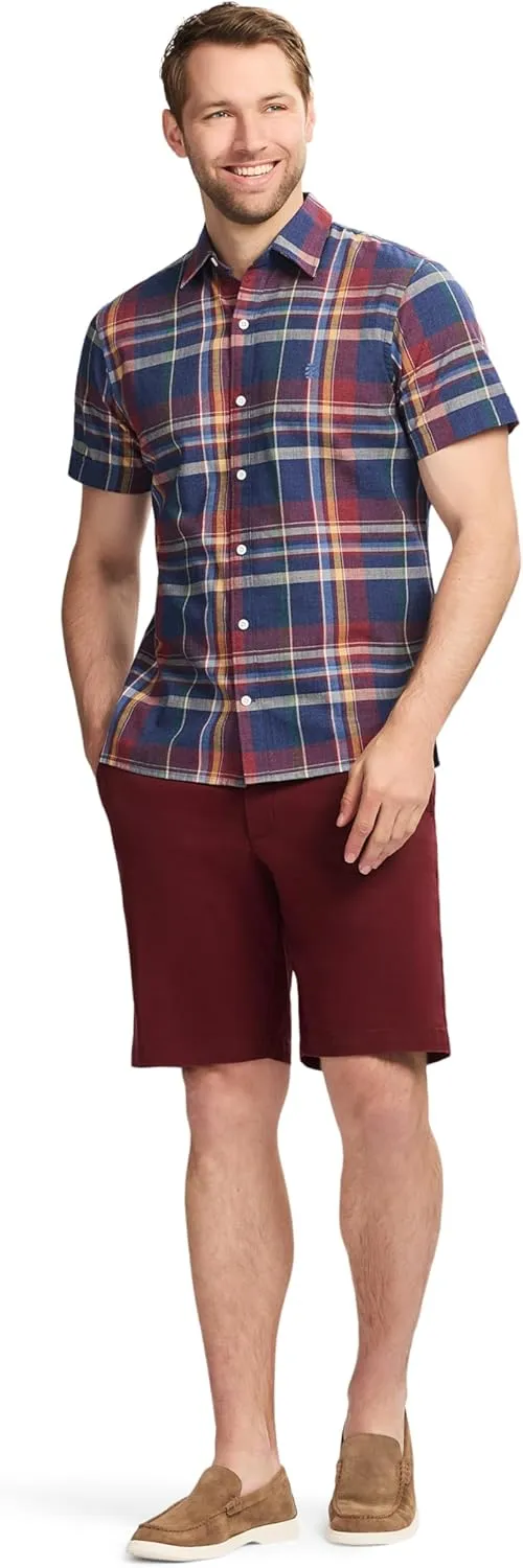 IZOD Men's Saltwater 9.5" Flat Front Chino Short