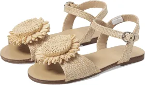 Janie and Jack Girl's Straw Flower Espadrille (Toddler/Little Big Kid) Flat Sandal