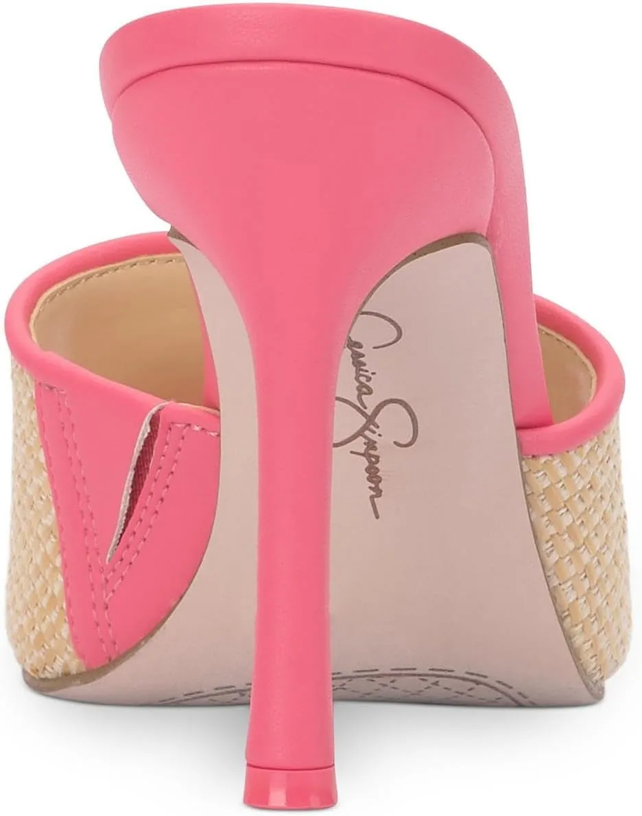 Jessica Simpson Womens Kaveri Woven Slip On Slide Sandals