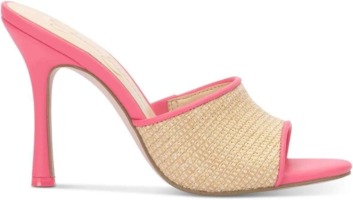 Jessica Simpson Womens Kaveri Woven Slip On Slide Sandals
