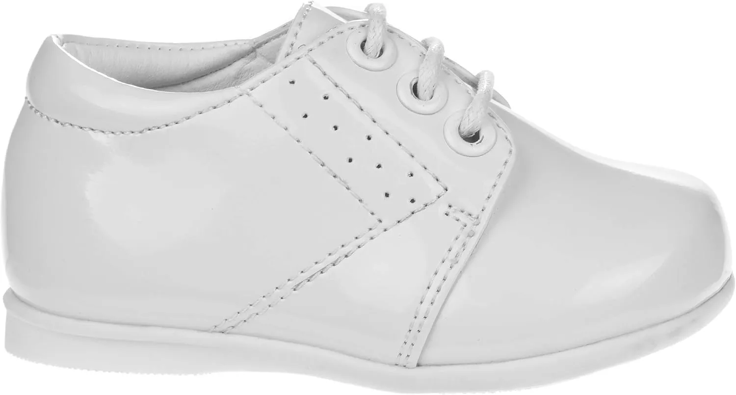 Josmo Baby Boys’ Dress Shoes – Casual Leatherette Derby Walking Shoes (Infant/Toddler)