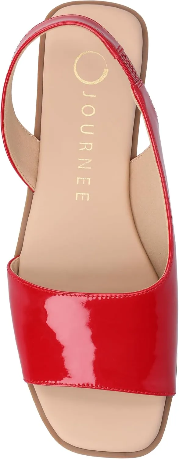 Journee Collection Women's Brinsley Slingback Flat Sandals