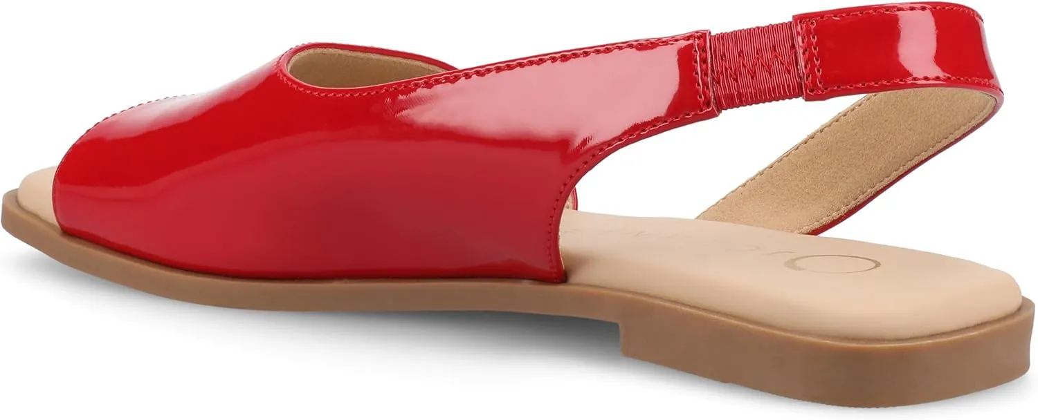 Journee Collection Women's Brinsley Slingback Flat Sandals