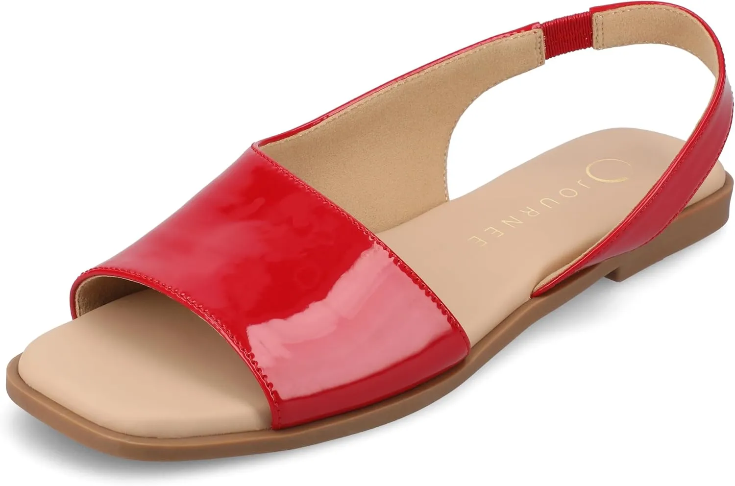 Journee Collection Women's Brinsley Slingback Flat Sandals