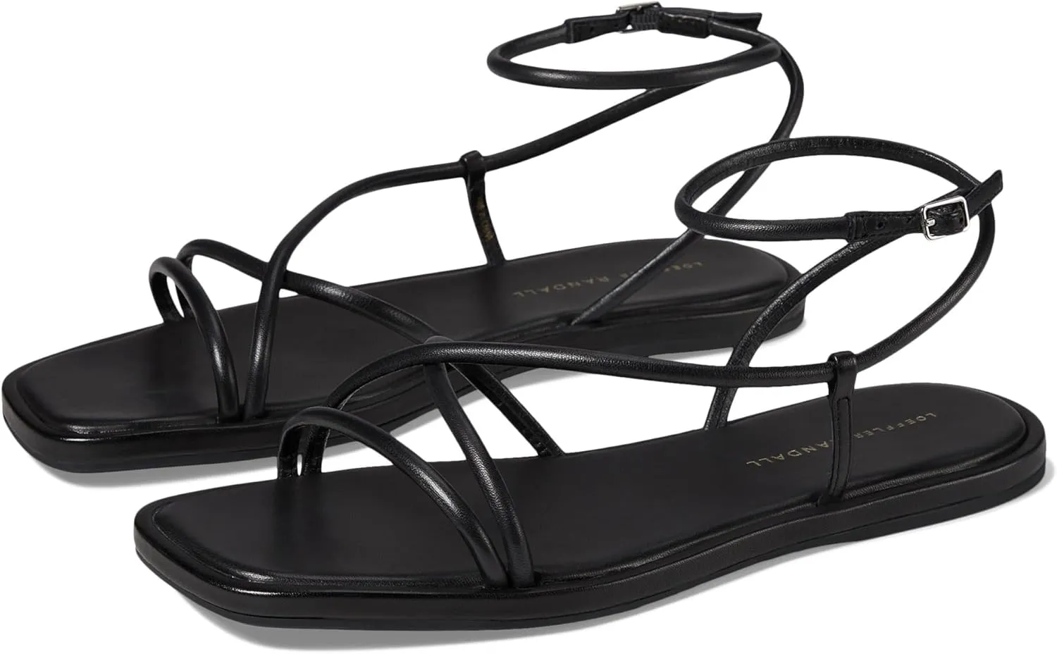 Loeffler Randall Women's Noor Flat Sandal, Black, 11.5