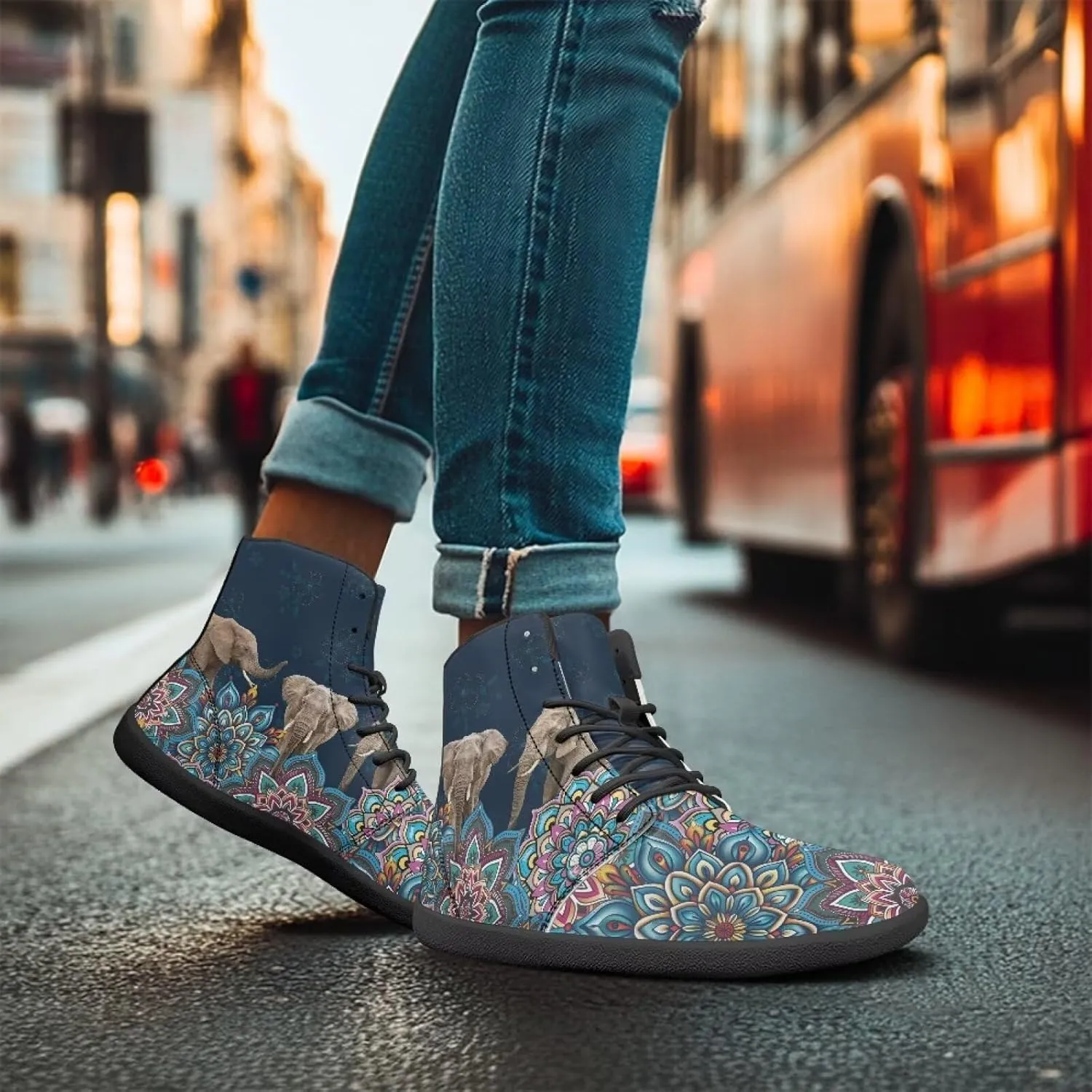 Mens Wide Barefoot Shoes Lightweight Non Slip Walking Shoe Zero Drop High Top Casual Flat Sneakers for Travel Work Size 5-14