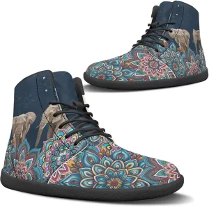 Mens Wide Barefoot Shoes Lightweight Non Slip Walking Shoe Zero Drop High Top Casual Flat Sneakers for Travel Work Size 5-14