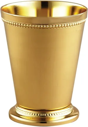 Mint Julep Cup, 12-Ounce, Gold Finish