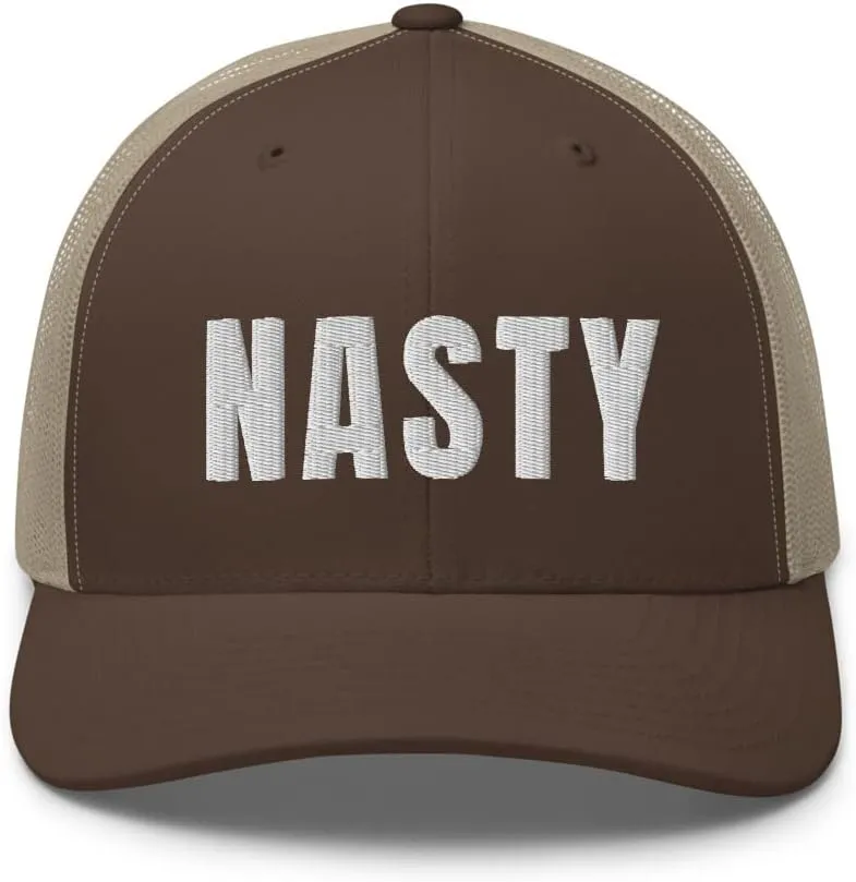 Nasty Trucker Hat Slang Girls Be Nasty Gal Snapback Embroidered Mesh Back Baseball Cap