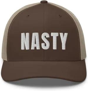 Nasty Trucker Hat Slang Girls Be Nasty Gal Snapback Embroidered Mesh Back Baseball Cap