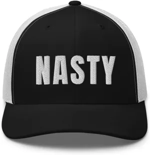 Nasty Trucker Hat Slang Girls Be Nasty Gal Snapback Embroidered Mesh Back Baseball Cap