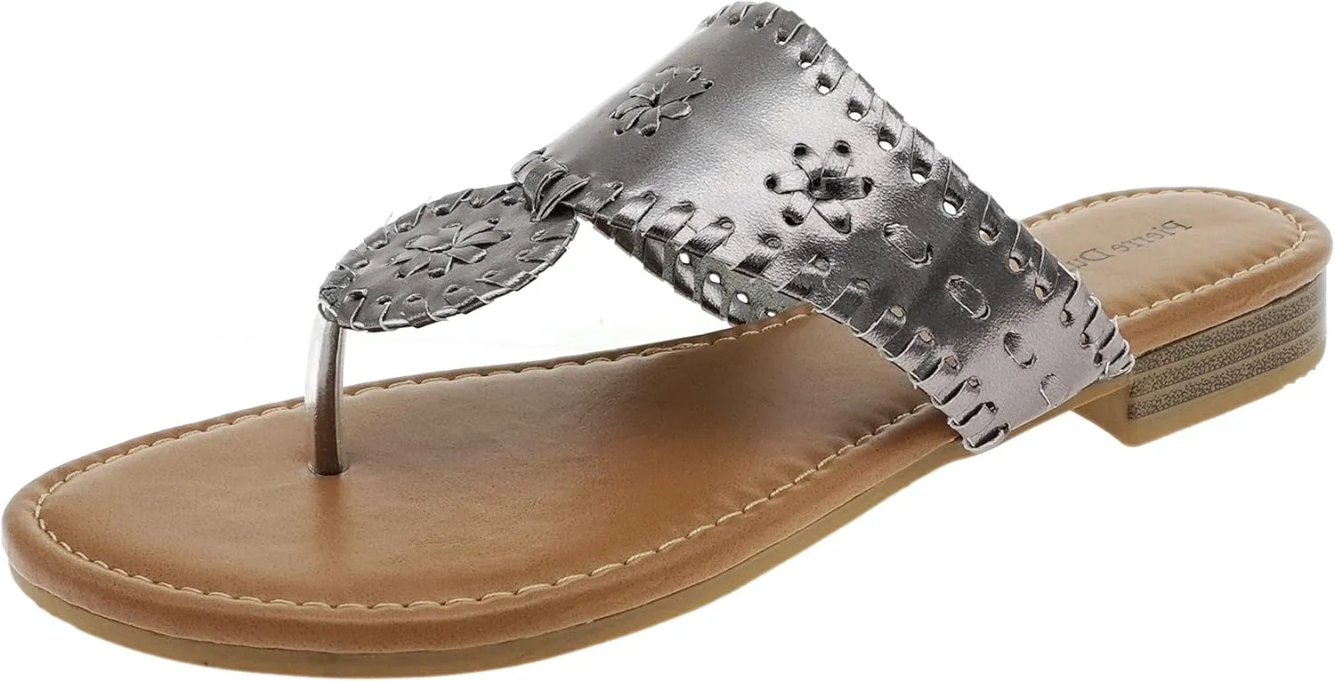 Pierre Dumas Women's Rosetta Slip-on Sandals