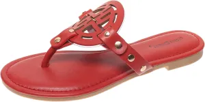 Pierre Dumas Women's Storm Thong Slip On Vegan Flip Flop Sandal