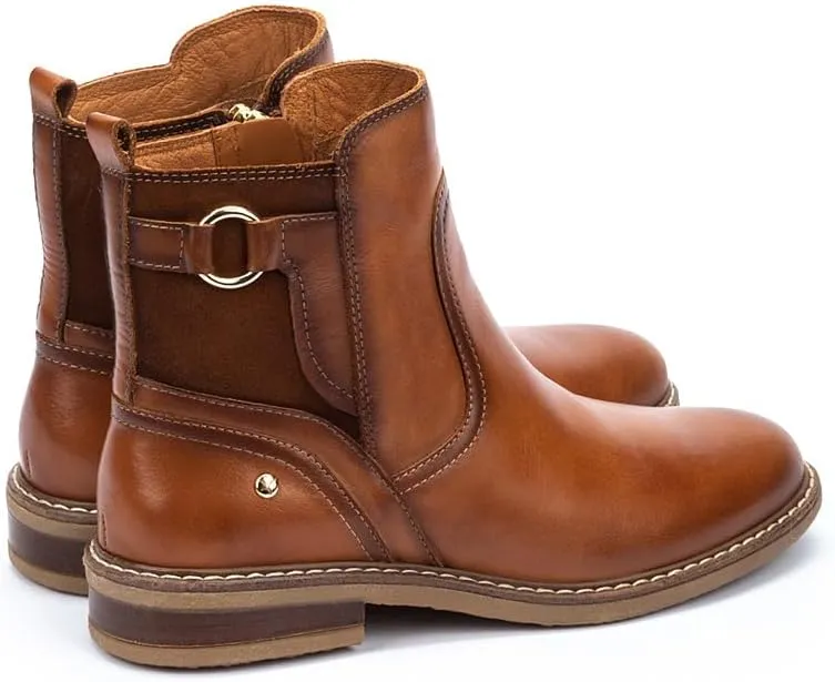 PIKOLINOS Flat Ankle Boots Leather Aldaya for Woman