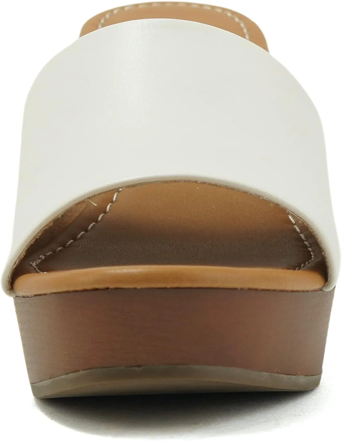 Soda Womens Sunkist Slip On Heeled Platform Sandal