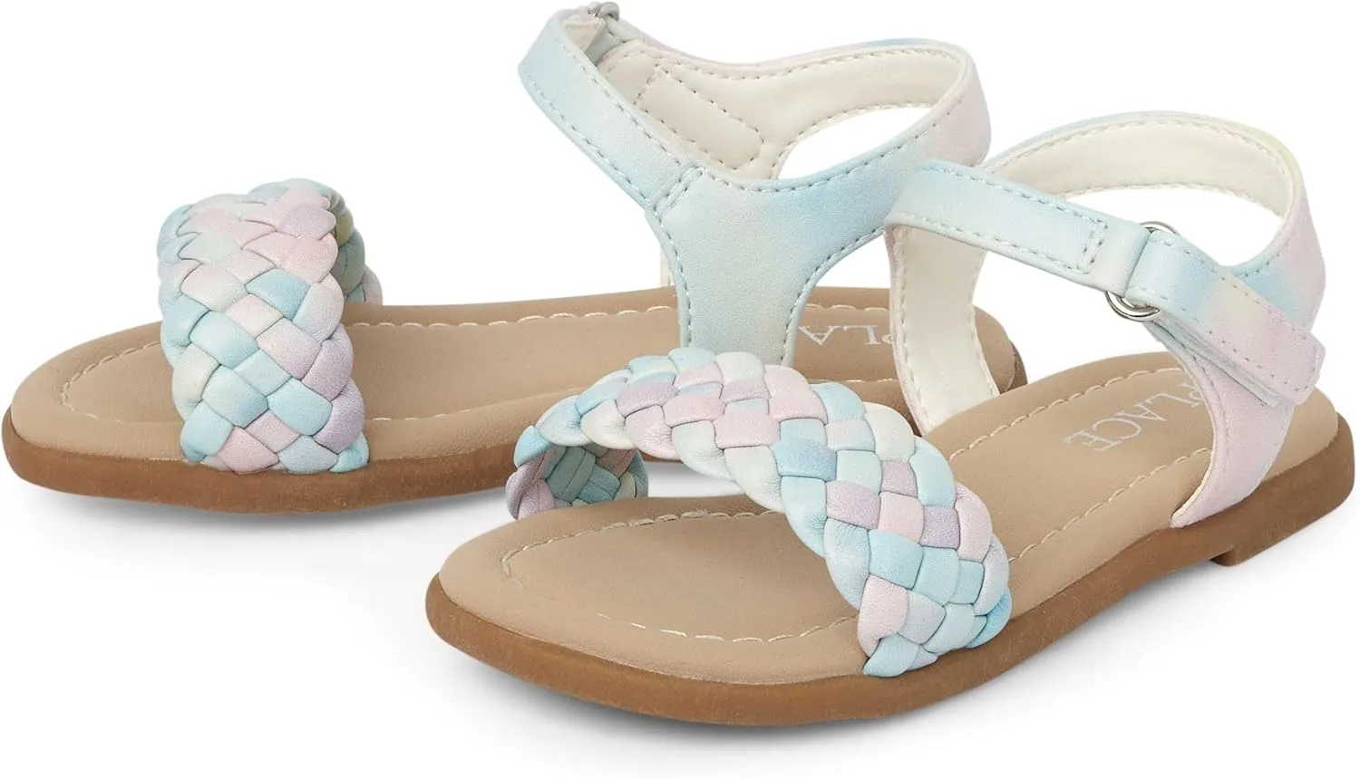 The Children's Place Girl's Baby Toddler Flat Sandals with Adjustable Ankle Strap Slipper