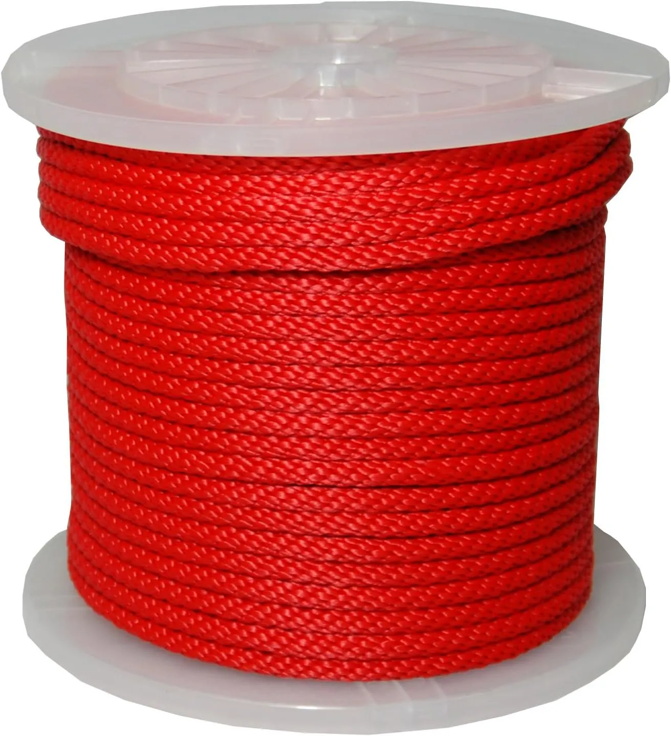 T.W Evans Cordage 98330 3/8-Inch by 500-Feet Solid Braid Propylene Multifilament Derby Rope, Red