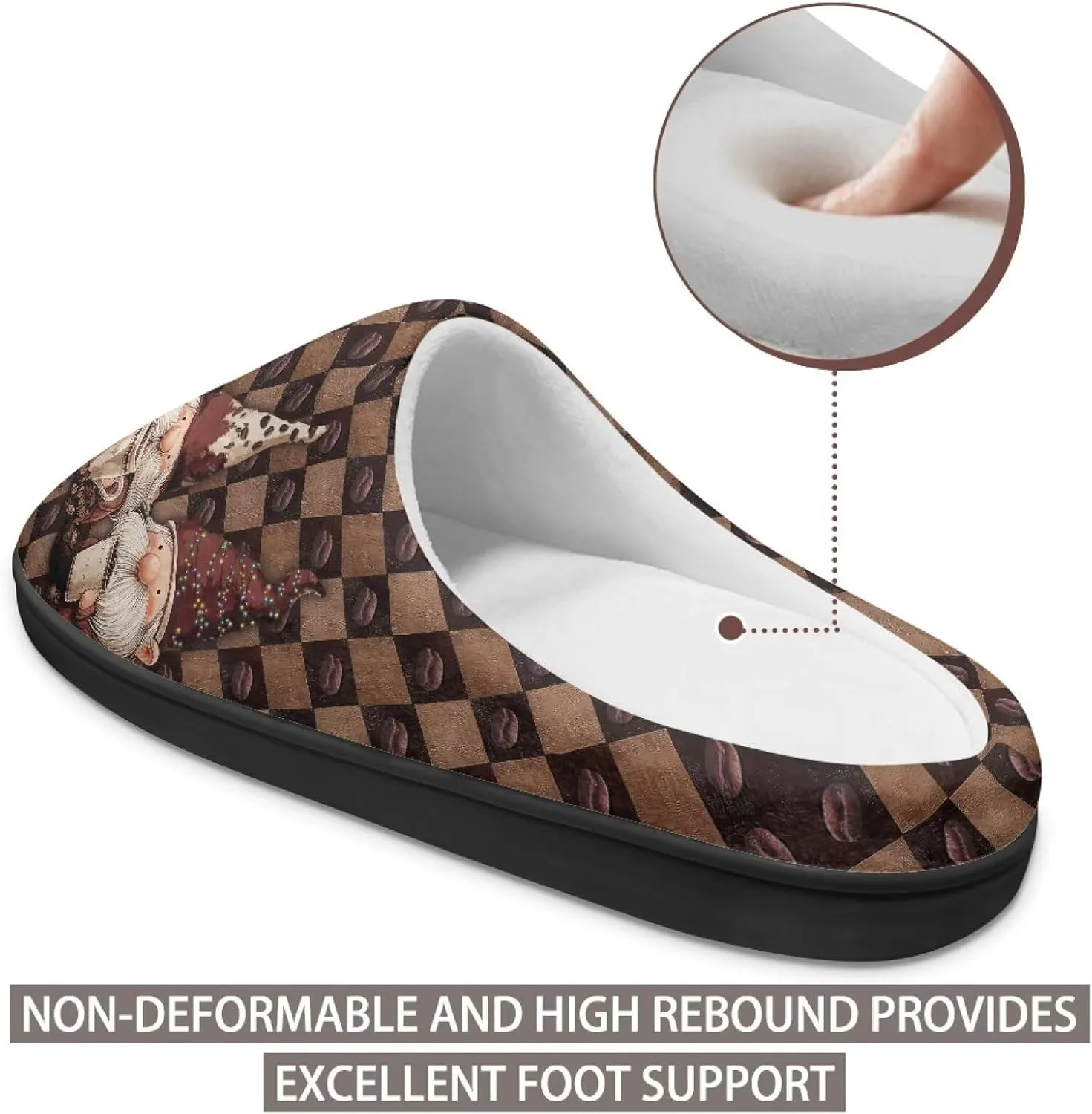 Womens Fuzzy Slippers Slip On Warm House Shoes Indoor Outdoor Winter Comfortable Sandal Ladies Cozy Casual Shoes With Non Slip Sole Size 3-13