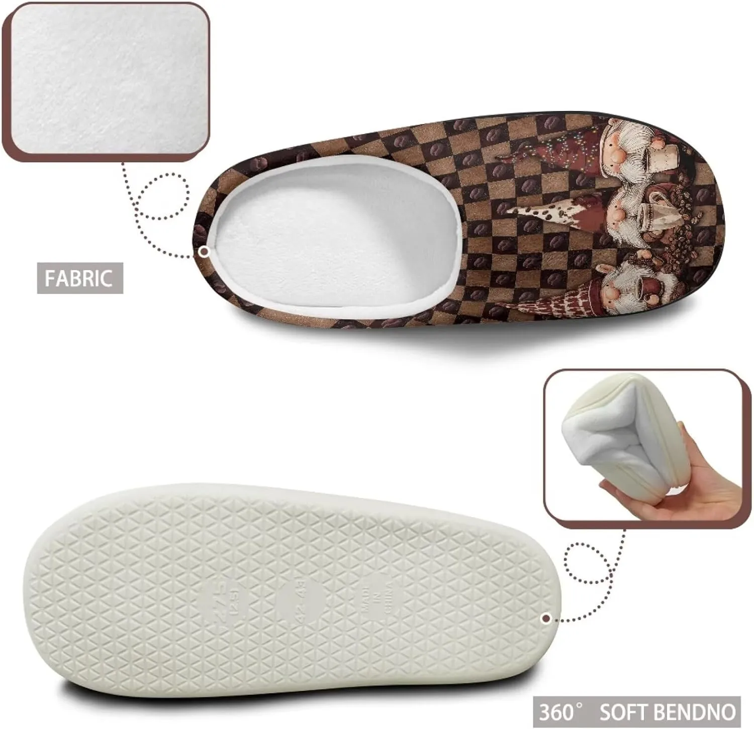 Womens Fuzzy Slippers Slip On Warm House Shoes Indoor Outdoor Winter Comfortable Sandal Ladies Cozy Casual Shoes With Non Slip Sole Size 3-13