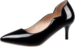 ZSQBQ Women Fashion Court Shoes Wedding Party Stilettos Pumps Pointed Toe Prom Classic Casual High Heels